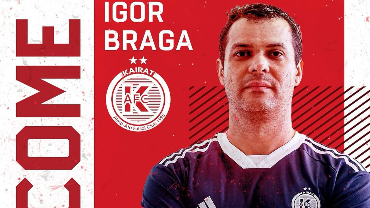 Igor Braga é o novo treinador de goleiros do Kairat Futsal